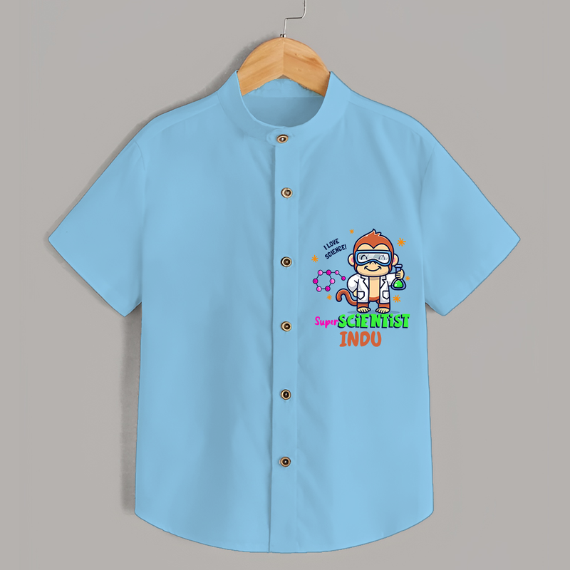 Super Scientist Explorer Shirt - SKY BLUE - 0 - 6 Months Old (Chest 21")
