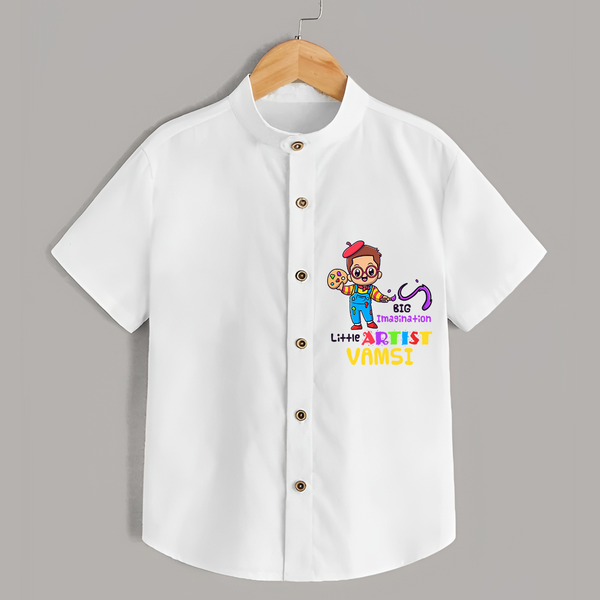 Creative Artist Boy Shirt - WHITE - 0 - 6 Months Old (Chest 21")