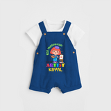 Creative Artist Girl Dungaree - COBALT BLUE - 0 - 3 Months Old (Chest 17")