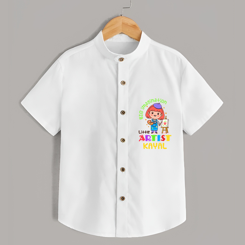 Creative Artist Girl Shirt - WHITE - 0 - 6 Months Old (Chest 21")