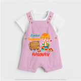 Future Engineer Dungaree Set | Soft Cotton Custom Name Dungaree Set - BABY PINK - 0 - 5 Months Old (Chest 18")