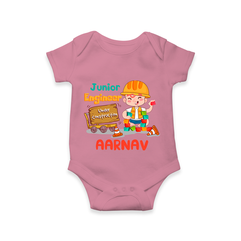 Future Engineer Romper / Onesie | Soft Cotton Custom Name Romper / Onesie - ONION - New Born (Chest 14")
