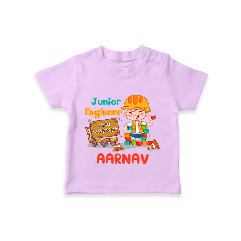 Future Engineer T-Shirt | Soft Cotton Custom Name T-Shirt - LILAC - 0-5 Months Old (Chest 17")