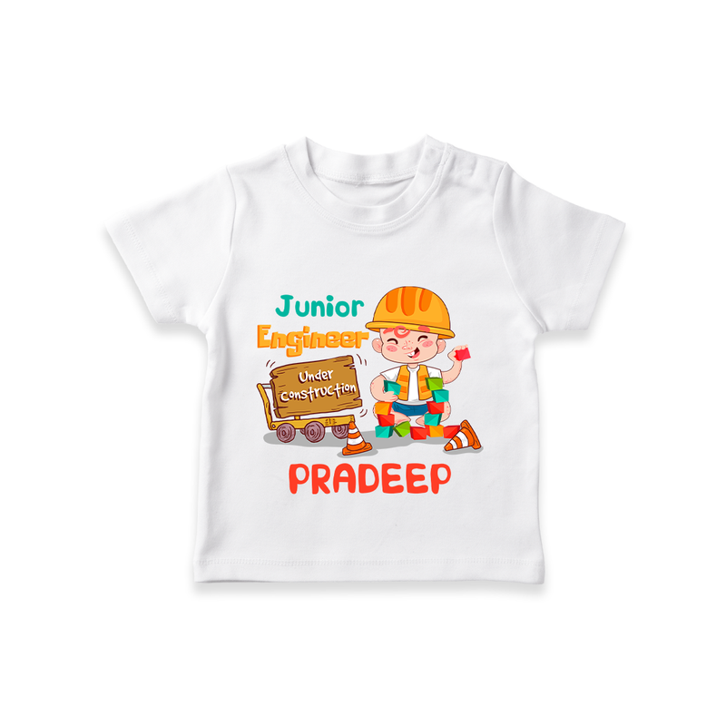 Junior Engineer T-Shirt - WHITE - 0 - 5 Months Old (Chest 17")