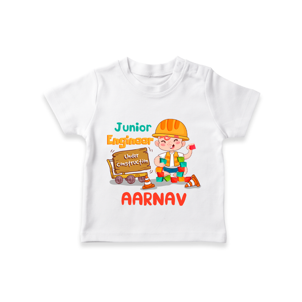 Future Engineer T-Shirt | Soft Cotton Custom Name T-Shirt - WHITE - 0-5 Months Old (Chest 17")