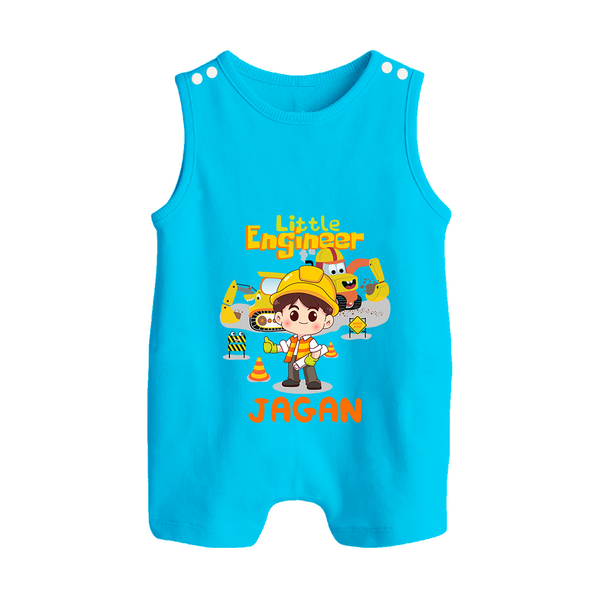 Future Engineer Romper Suit | Custom Printed Name Romper Suit - SKY BLUE - 0 - 5 Months Old (Chest 18")