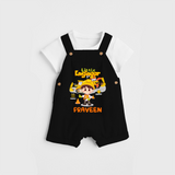 Little Engineer Dungaree - BLACK - 0 - 3 Months Old (Chest 17")