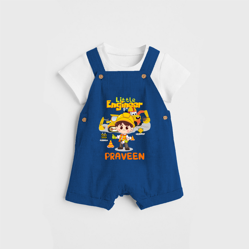 Little Engineer Dungaree - COBALT BLUE - 0 - 3 Months Old (Chest 17")