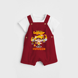 Little Engineer Dungaree - RED - 0 - 3 Months Old (Chest 17")