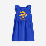 Little Engineer Frock - ROYAL BLUE - 0 - 6 Months Old (Chest 18")