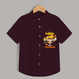 Little Engineer Shirt - MAROON - 0 - 6 Months Old (Chest 21")