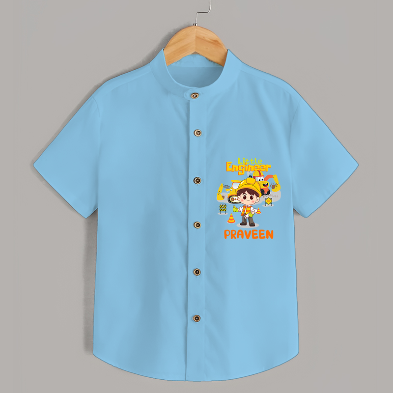 Little Engineer Shirt - SKY BLUE - 0 - 6 Months Old (Chest 21")