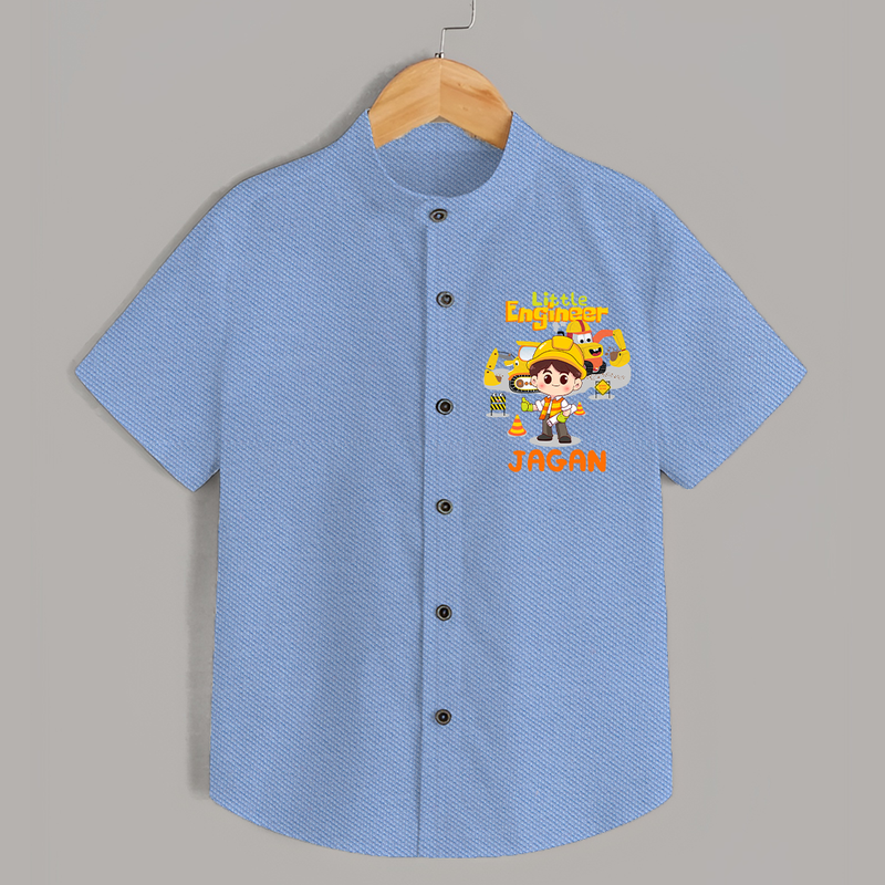 Future Engineer Shirt | Custom Printed Name Shirt - SKY BLUE - 0 - 6 Months Old (Chest 23")