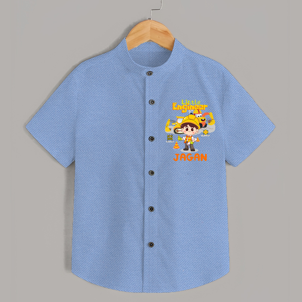 Future Engineer Shirt | Custom Printed Name Shirt - SKY BLUE - 0 - 6 Months Old (Chest 23")