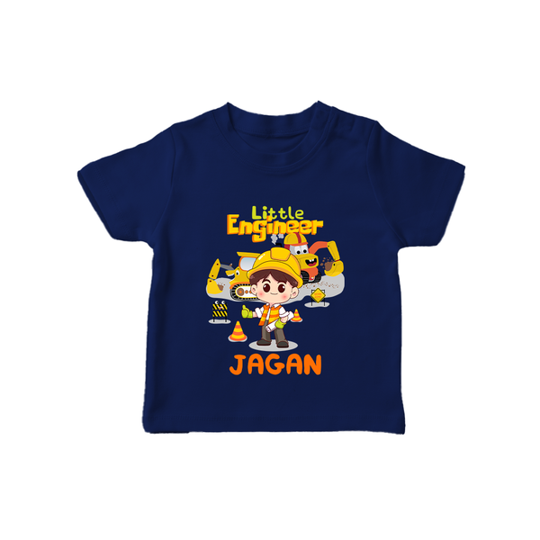 Future Engineer T-Shirt | Custom Printed Name T-Shirt - NAVY BLUE - 0-5 Months Old (Chest 17")