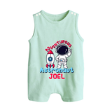 Future Astronaut Romper Suit | Personalized Romper Suit for Babies - MINT GREEN - 0 - 5 Months Old (Chest 18")