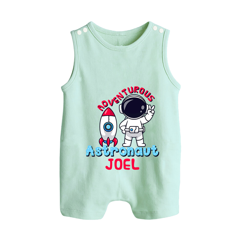 Future Astronaut Romper Suit | Personalized Romper Suit for Babies - MINT GREEN - 0 - 5 Months Old (Chest 18")