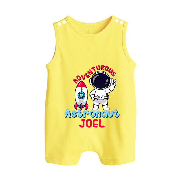 Future Astronaut Romper Suit | Personalized Romper Suit for Babies - PASTEL YELLOW - 0 - 5 Months Old (Chest 18")