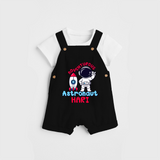 Adventurous Astronaut Dreamer Dungaree - BLACK - 0 - 3 Months Old (Chest 17")