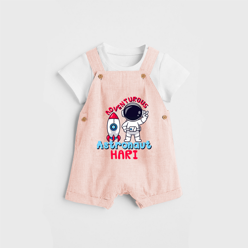 Adventurous Astronaut Dreamer Dungaree - PEACH - 0 - 3 Months Old (Chest 17")