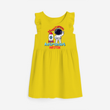 Adventurous Astronaut Dreamer Frock - YELLOW - 0 - 6 Months Old (Chest 18")