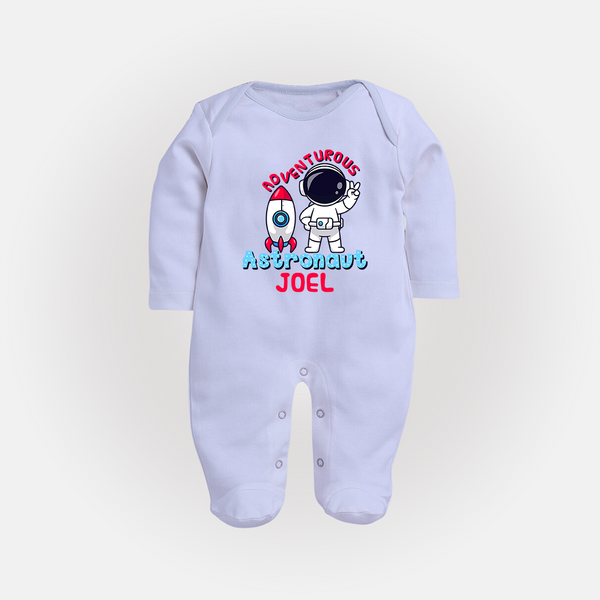 Future Astronaut Sleep Suit | Personalized Sleep Suit for Babies - BABY BLUE - New Born (Chest 7.5")
