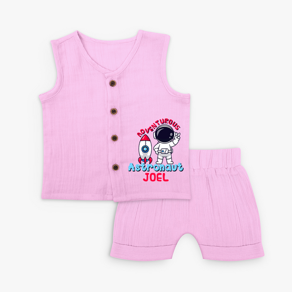 Future Astronaut Jabla Set | Personalized Jabla Set for Babies - BABY PINK - 0 - 3 Months Old (Chest 9.8")