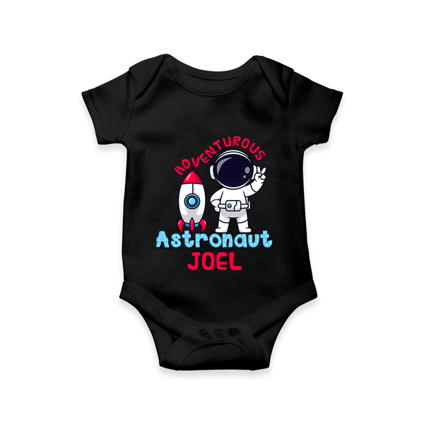 Future Astronaut Romper / Onesie | Personalized Romper / Onesie for Babies - BLACK - New Born (Chest 14")
