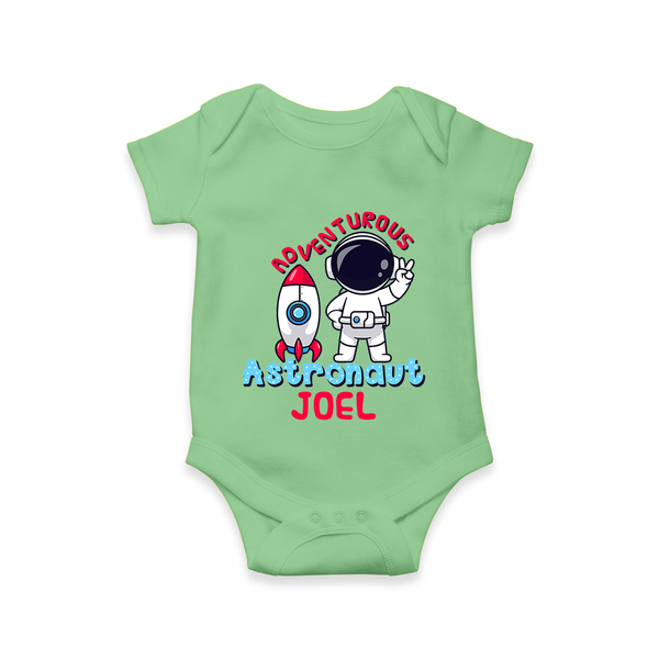 Future Astronaut Romper / Onesie | Personalized Romper / Onesie for Babies - GREEN - New Born (Chest 14")