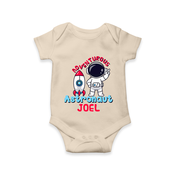 Future Astronaut Romper / Onesie | Personalized Romper / Onesie for Babies - IVORY - New Born (Chest 14")