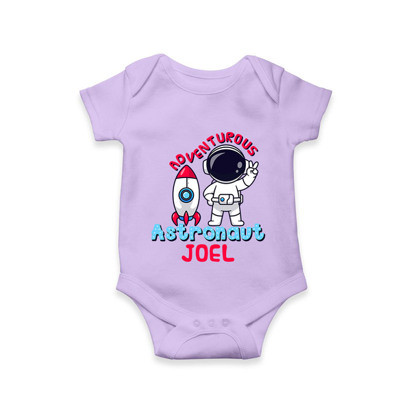 Future Astronaut Romper / Onesie | Personalized Romper / Onesie for Babies - LILAC - New Born (Chest 14")