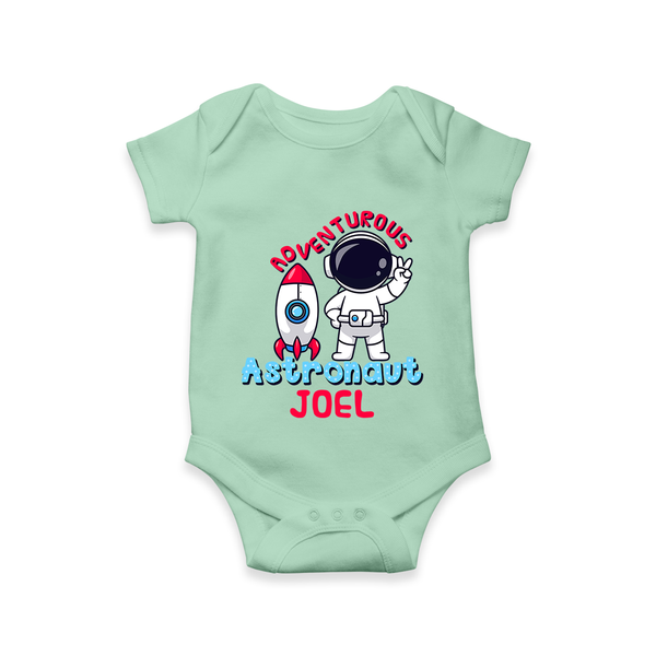 Future Astronaut Romper / Onesie | Personalized Romper / Onesie for Babies - MINT GREEN - New Born (Chest 14")
