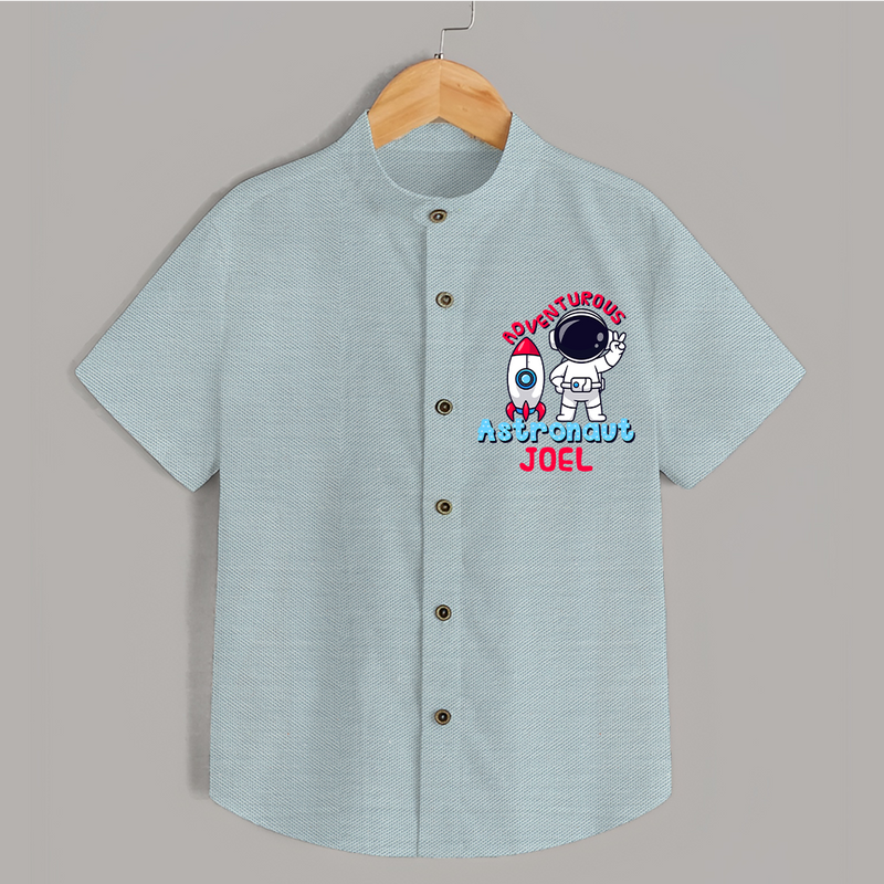 Future Astronaut Shirt | Personalized Shirt for Babies - ARCTIC BLUE - 0 - 6 Months Old (Chest 23")