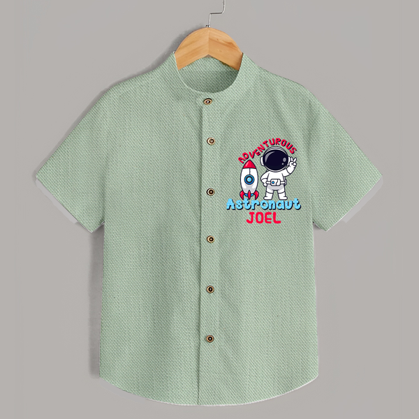 Future Astronaut Shirt | Personalized Shirt for Babies - MINT GREEN - 0 - 6 Months Old (Chest 23")