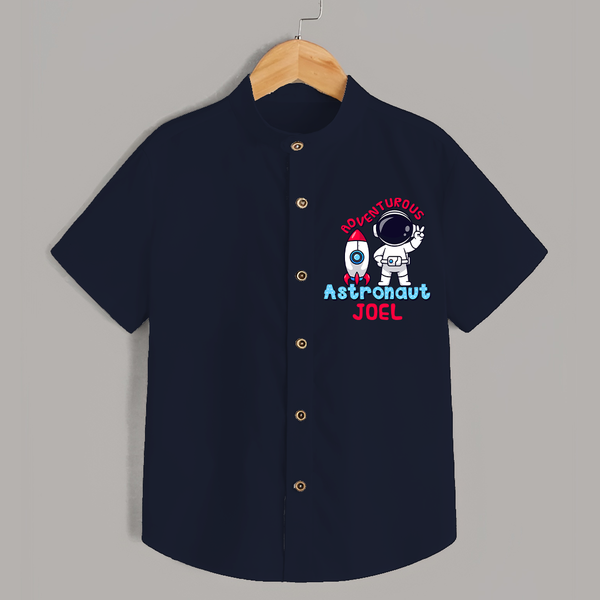 Future Astronaut Shirt | Personalized Shirt for Babies - NAVY BLUE - 0 - 6 Months Old (Chest 23")
