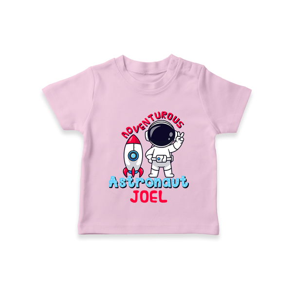 Future Astronaut T-Shirt | Personalized T-Shirt for Babies - BABY PINK - 0-5 Months Old (Chest 17")