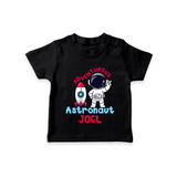 Future Astronaut T-Shirt | Personalized T-Shirt for Babies - BLACK - 0-5 Months Old (Chest 17")