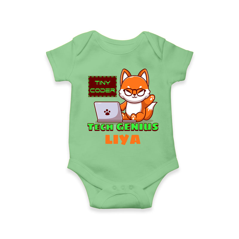 Tech Genius Prodigy Onesie - GREEN - 0 - 3 Months Old (Chest 16")