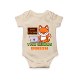 Future Tech Genius Romper / Onesie | Personalized Romper / Onesie for Babies - IVORY - New Born (Chest 14")