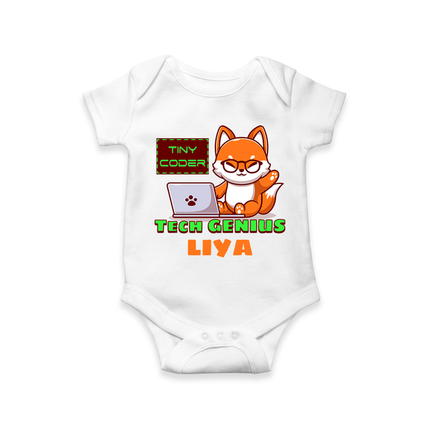 Tech Genius Prodigy Onesie - WHITE - 0 - 3 Months Old (Chest 16")