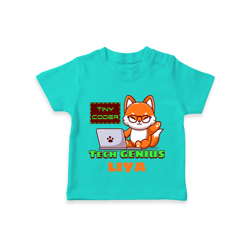 Tech Genius Prodigy T-Shirt - TEAL - 0 - 5 Months Old (Chest 17")