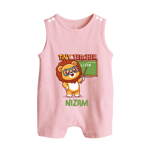 Future Tiny Teacher Romper Suit | Personalized Romper Suit for Babies - BABY PINK - 0 - 5 Months Old (Chest 18")