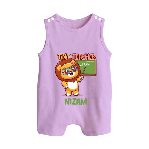 Future Tiny Teacher Romper Suit | Personalized Romper Suit for Babies - LILAC - 0 - 5 Months Old (Chest 18")
