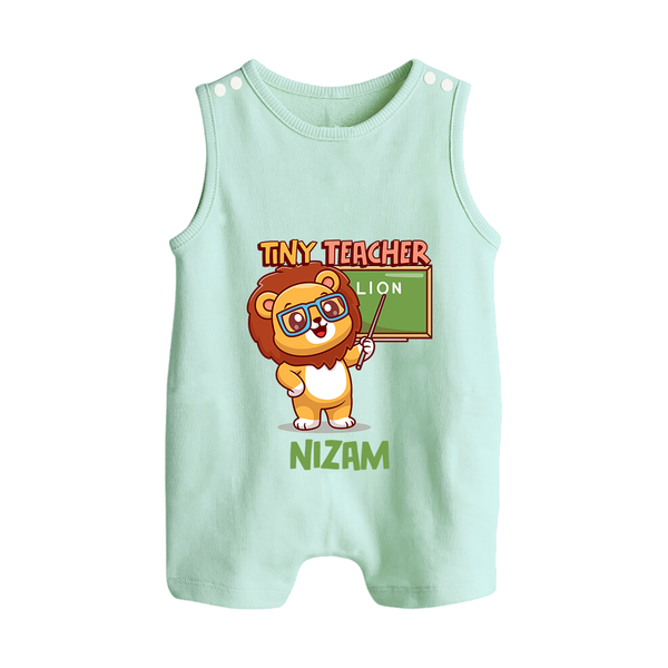 Future Tiny Teacher Romper Suit | Personalized Romper Suit for Babies - MINT GREEN - 0 - 5 Months Old (Chest 18")