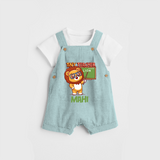 Tiny Teacher Scholar Dungaree - ARCTIC BLUE - 0 - 3 Months Old (Chest 17")