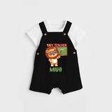 Tiny Teacher Scholar Dungaree - BLACK - 0 - 3 Months Old (Chest 17")