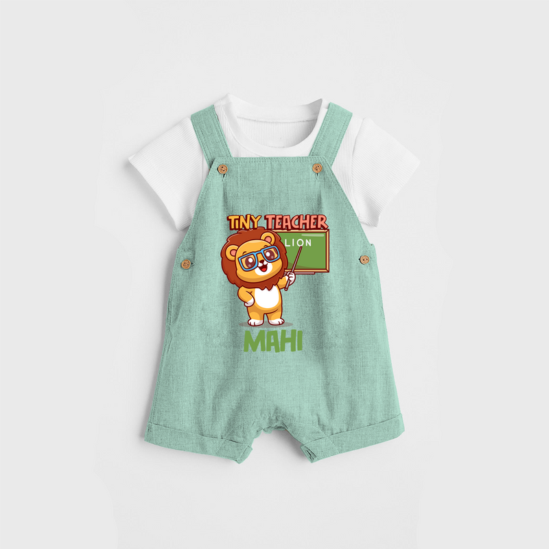 Tiny Teacher Scholar Dungaree - LIGHT GREEN - 0 - 3 Months Old (Chest 17")