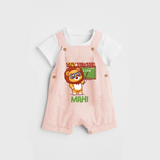 Tiny Teacher Scholar Dungaree - PEACH - 0 - 3 Months Old (Chest 17")