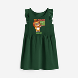 Tiny Teacher Scholar Frock - BOTTLE GREEN - 0 - 6 Months Old (Chest 18")