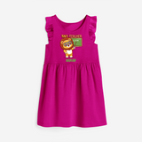 Tiny Teacher Scholar Frock - HOT PINK - 0 - 6 Months Old (Chest 18")